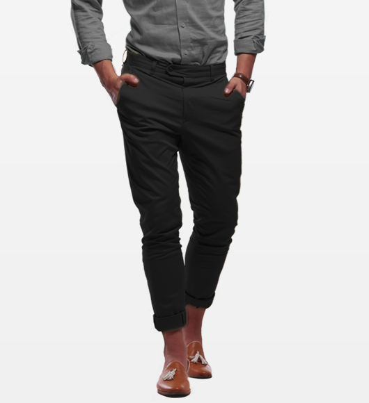 Tapered Fit Solid Chinos