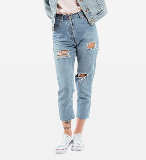 Mid-Rise Clean Jeans